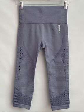 Gymshark Energy Seamless Crop Leggings (S) Set in Lavender